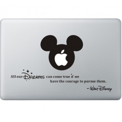 All Your Dreams - Walt Disney MacBook  Aufkleber